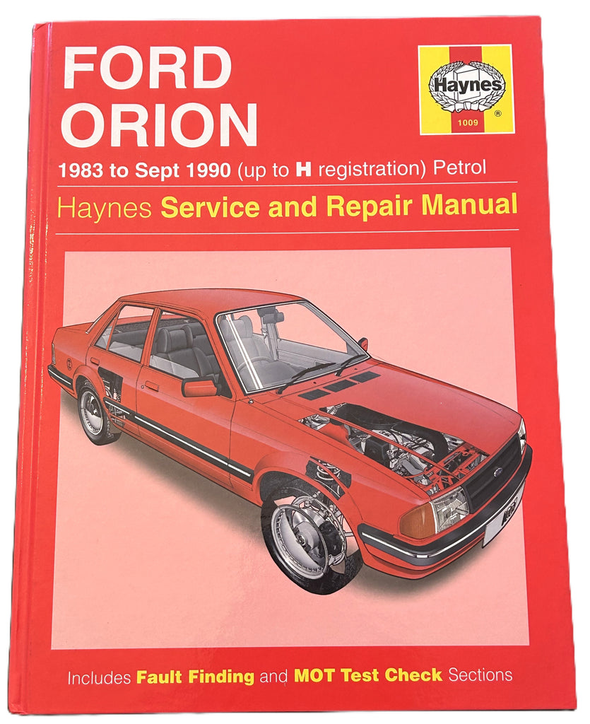 HAYNES WORKSHOP MANUAL FORD ORION 1983-SEPT 1990 PETROL GAS ENGINE