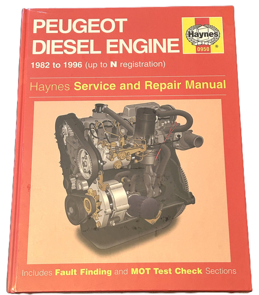 HAYNES WORKSHOP MANUAL 0950 PEUGEOT DIESEL ENGINE 1982-1996