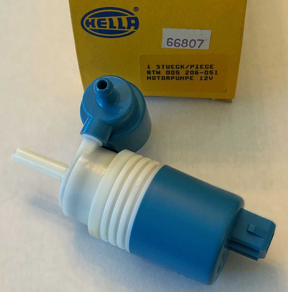 HELLA NOS WINDSHIELD WASHER PUMP 66807 8TW005206051 VW OPEL VAUXHALL