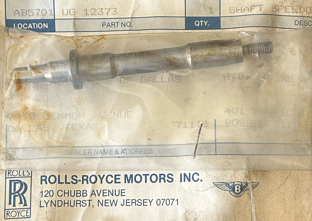 SPEEDOMETER DRIVE SHAFT NOS UG12373 ROLLS ROYCE BENTLEY W/4 SPEED GEARBOX
