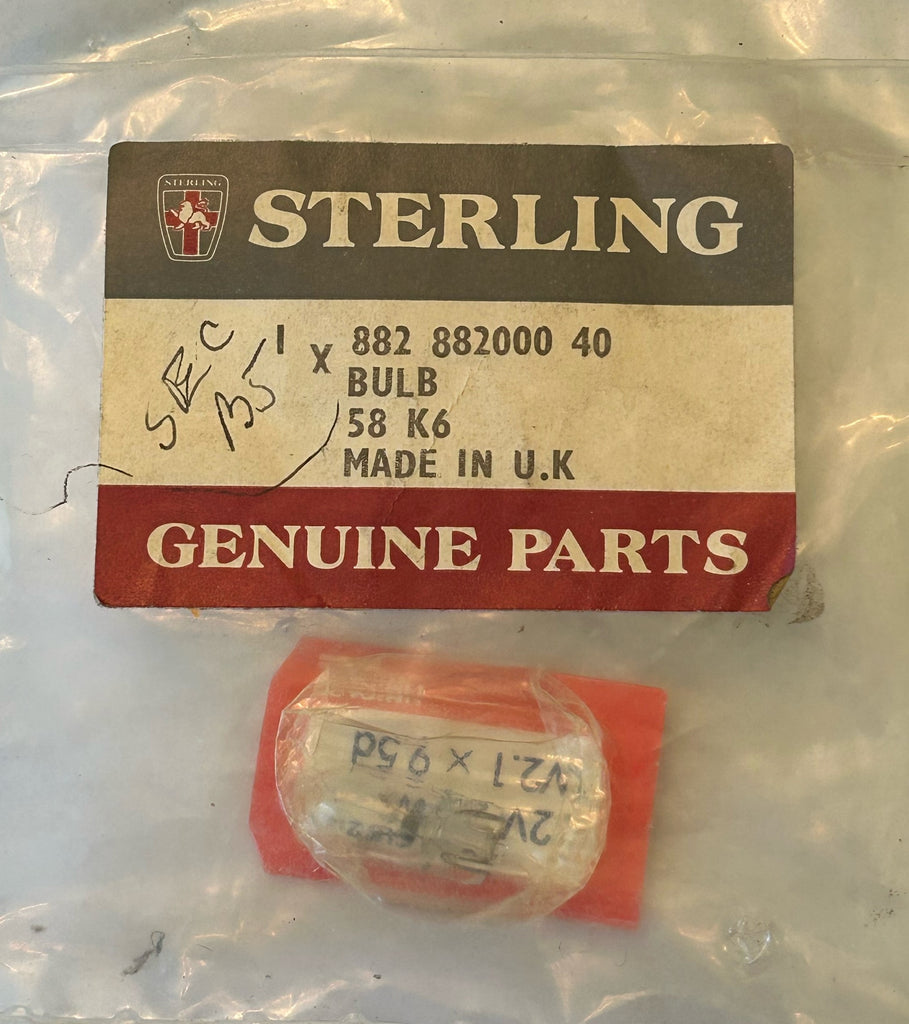 ROVER STERLING 825 827 BULB (BASELESS TYPE) 88288200040 12V 2.2W