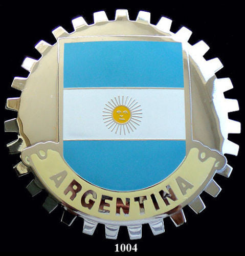 ARGENTINA FLAG CAR GRILLE BADGE EMBLEM 