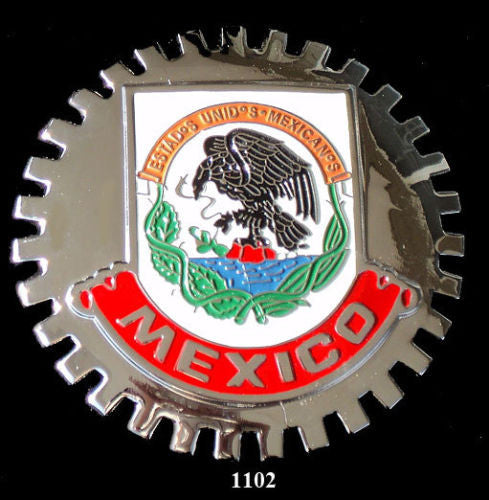 MEXICO CREST AUTOMOBILE GRILLE BADGE EMBLEM