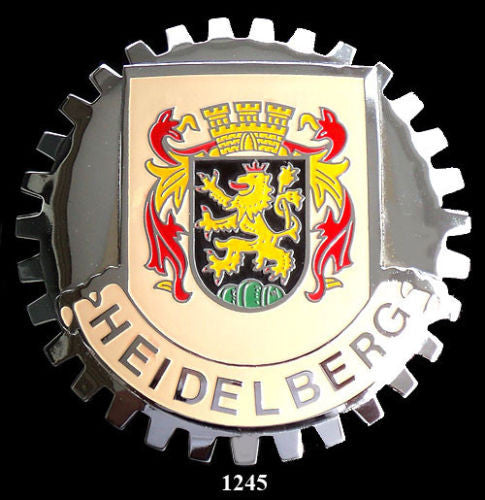 HEIDELBERG GERMANY COAT OF ARMS CAR BADGE EMBLEM
