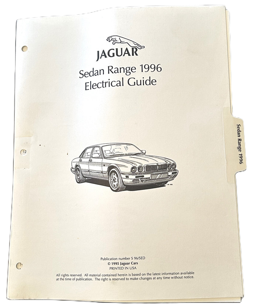 NOS ORIGINAL 1996 JAGUAR XJ ELECTRICAL GUIDE - WIRING SCHEMATIC S96/SED