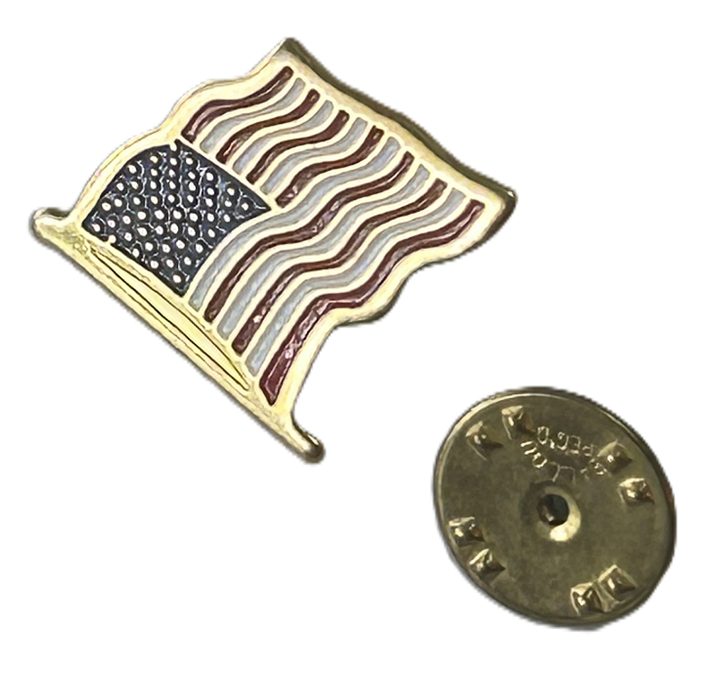 AMERICAN FLAG LAPEL PIN ENAMEL - U.S. FLAG PIN