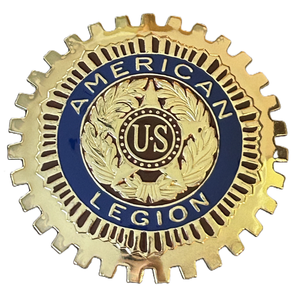 AMERICAN LEGION AUTOMOBILE GRILLE BADGE EMBLEM MILITARY