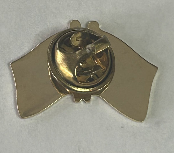 AMERICAN POLISH FLAG LAPEL PIN ENAMEL - USA / POLAND