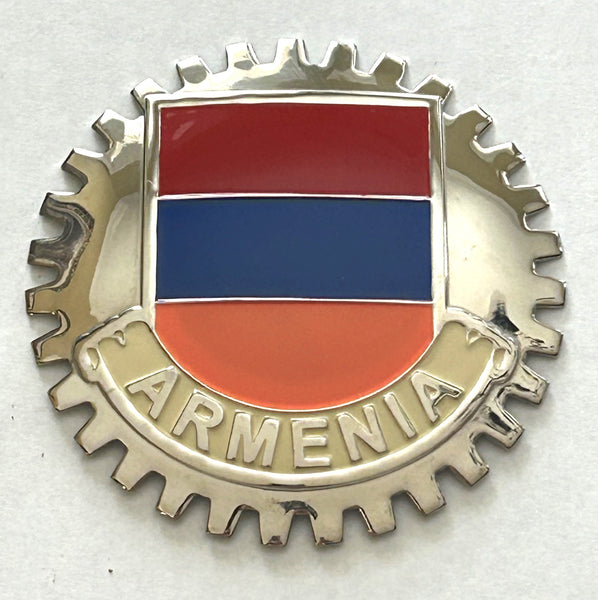 ARMENIA FLAG AUTOMOBILE GRILLE BADGE EMBLEM