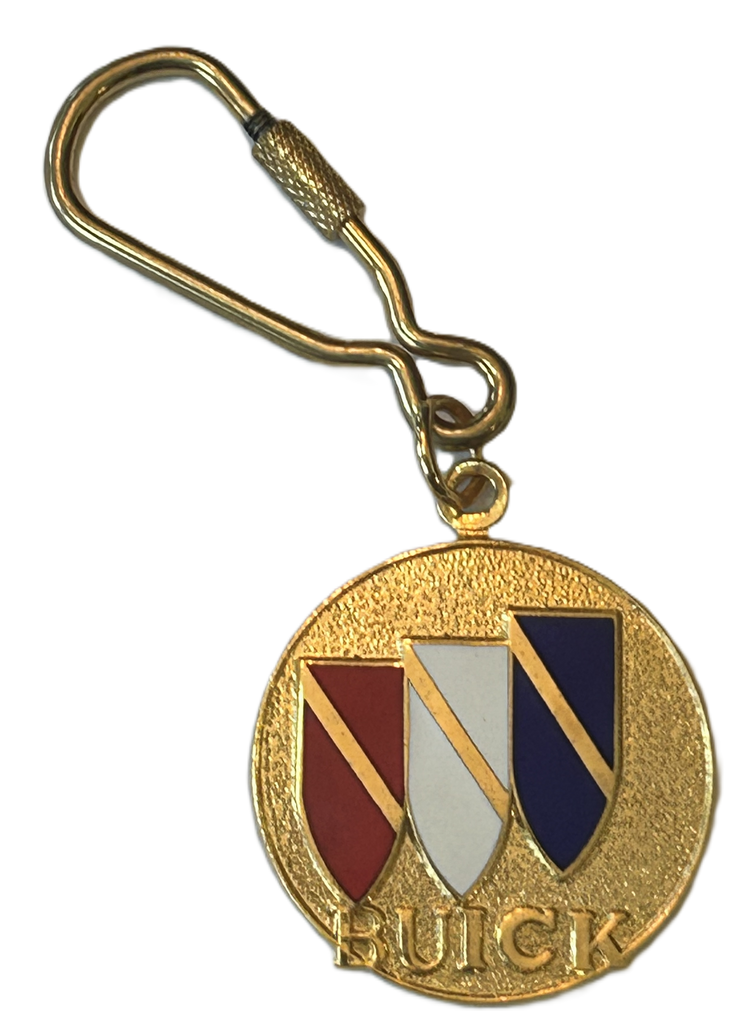 Buick Keychain Metal with Gold Fastener