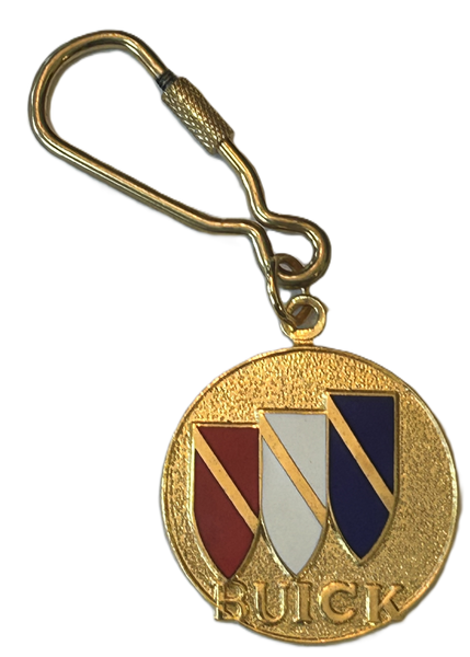 Buick Keychain Metal with Gold Fastener