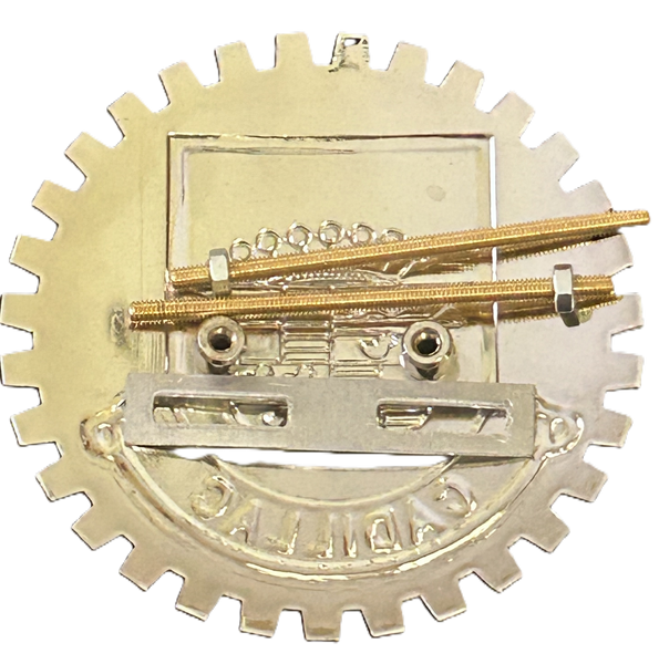 VINTAGE CADILLAC AUTOMOBILE GRILLE BADGE EMBLEM