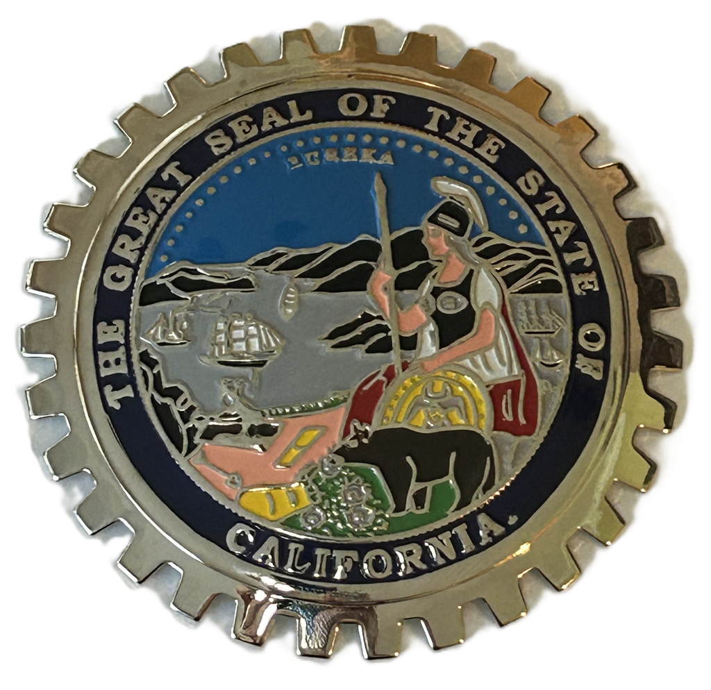 CALIFORNIA STATE SEAL CAR GRILLE BADGE EMBLEM