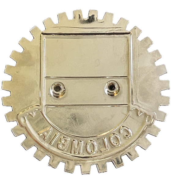 COLOMBIAN FLAG (COLOMBIA) CAR GRILLE BADGE EMBLEM