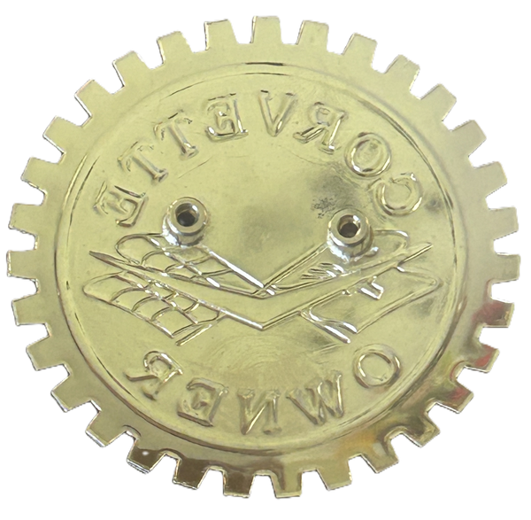 CHEVROLET CORVETTE OWNER AUTOMOBILE GRILLE BADGE EMBLEM