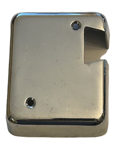 CHROME COVER FOR LH DOOR LOCK MGTC MGTD MGTF MOSS 401-150 USED