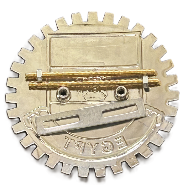 EGYPTIAN FLAG AUTOMOBILE GRILLE BADGE EMBLEM