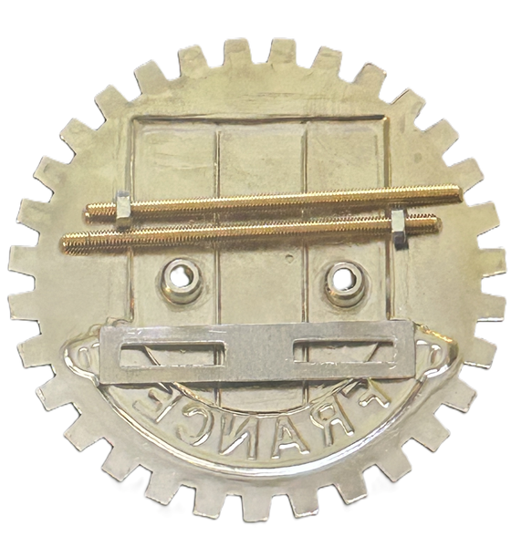 FRENCH FLAG CAR GRILLE BADGE - FLAG OF FRANCE CAR GRILLE EMBLEM