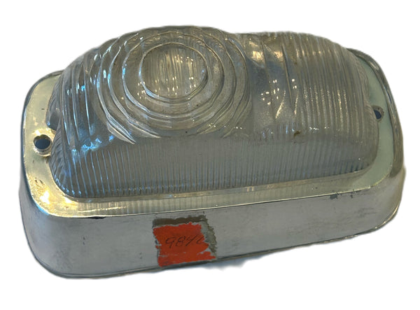 NOS FRONT RH TURN SIGNAL LENS RENAULT DAUPHINE 1955-1960 CLEAR