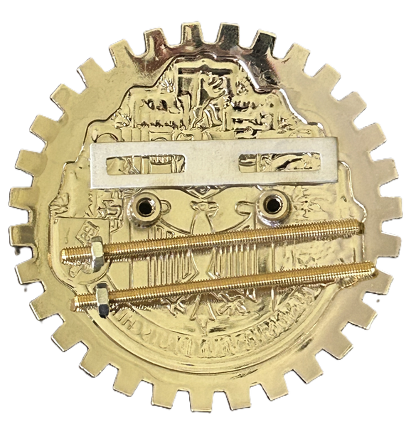 GERMAN TEN CITIES COAT OF ARMS AUTOMOBILE GRILLE BADGE EMBLEM