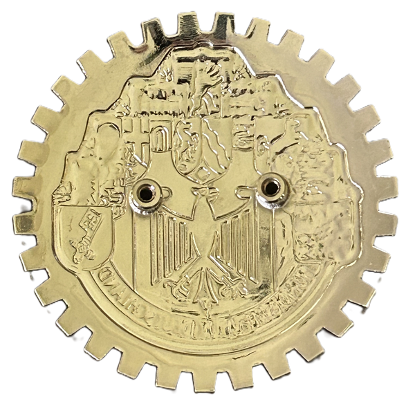 GERMAN TEN CITIES COAT OF ARMS AUTOMOBILE GRILLE BADGE EMBLEM