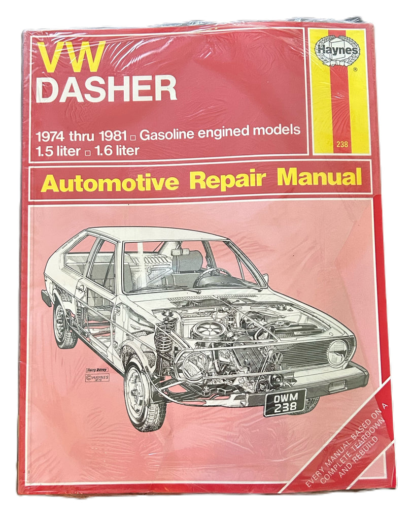 HAYNES NOS WORKSHOP MANUAL 238 VW DASHER 1974-1981