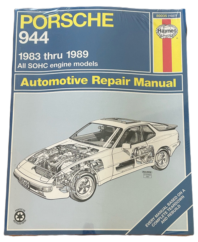 HAYNES NOS WORKSHOP MANUAL 80035 PORSCHE 944 1983-1989