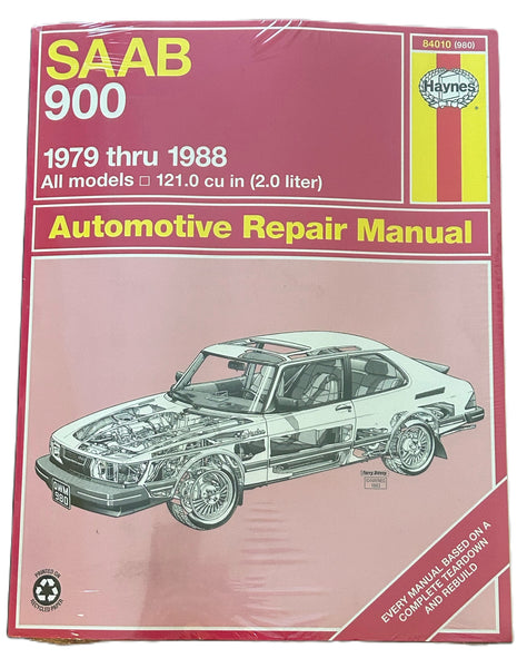 HAYNES NOS WORKSHOP MANUAL 84010 SAAB 900 1979-1988