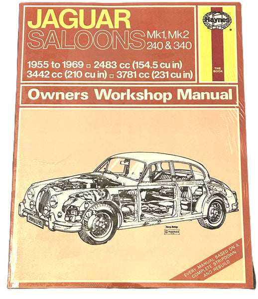 HAYNES WORKSHOP MANUAL 098 JAGUAR MK1 MK2 240 340