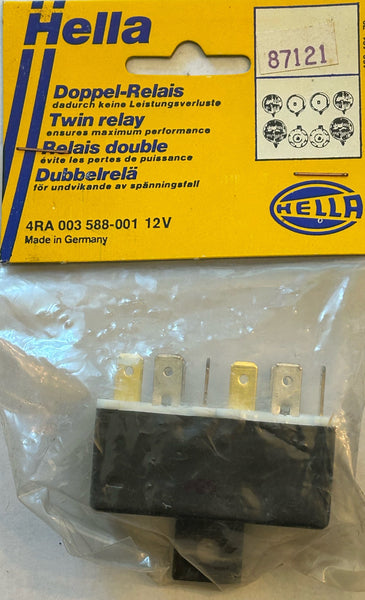 HELLA DOUBLE RELAY 4RA 003 588-001 NOS IN PACKAGE BMW 2500 AND MORE