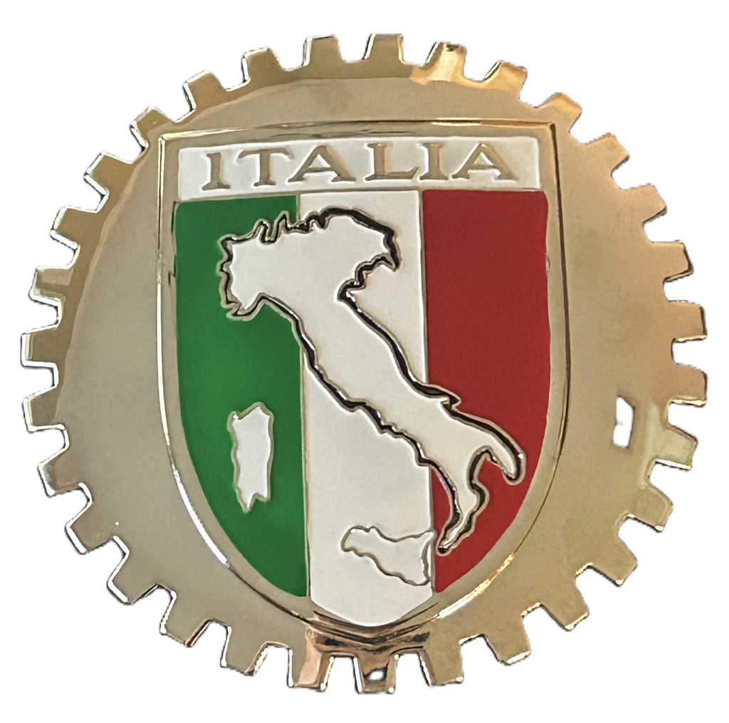 ITALIA AUTOMOBILE GRILLE BADGE - ITALY CAR BADGE