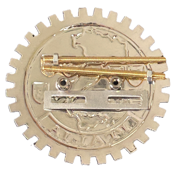 ITALIAN ITALIA CREST CAR GRILLE BADGE - ITALY COAT OF ARMS BADGE