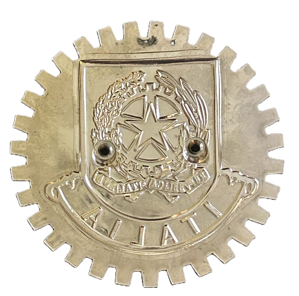 ITALIAN ITALIA CREST CAR GRILLE BADGE - ITALY COAT OF ARMS BADGE