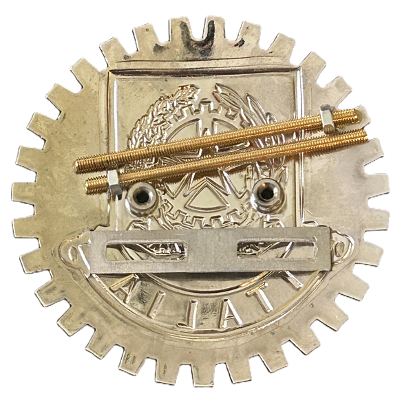 ITALIAN ITALIA CREST CAR GRILLE BADGE - ITALY COAT OF ARMS BADGE