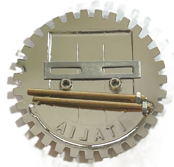 ITALIAN FLAG ITALY CAR GRILLE BADGE - ITALY AUTOMOBILE BADGE