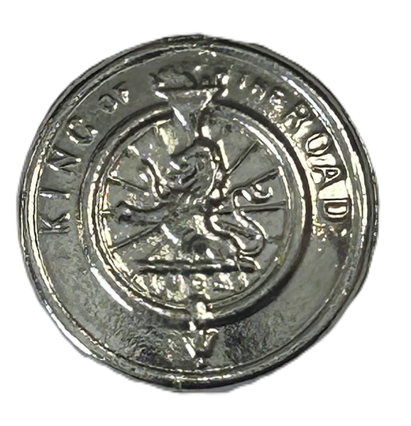 King of the Road MGTC MGTD Medallion about 7/8" inch diameter