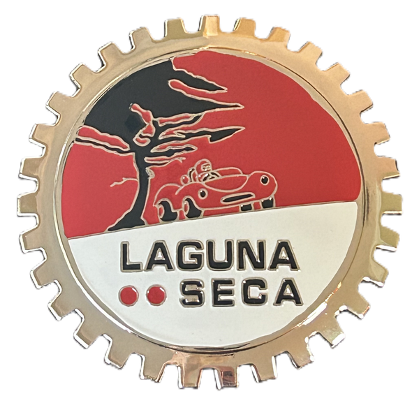 LAGUNA SECA RACING AUTOMOBILE GRILLE BADGE EMBLEM