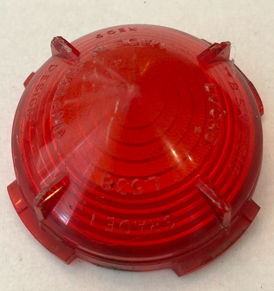 LUCAS USED RED STOP LAMP LENS L538 MG MAGNETTE DAIMLER SP250