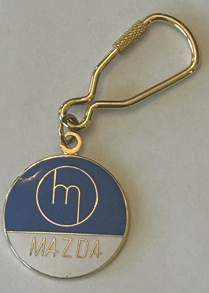 Mazda Keychain Metal with Gold Fastener