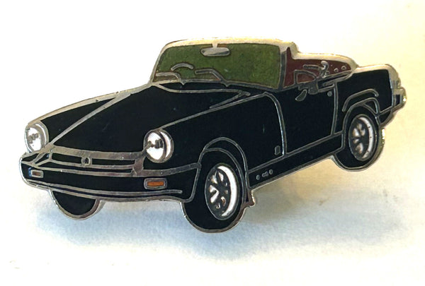 MG MIDGET BLACK LAPEL PIN ENAMEL / HAT JACKET PIN