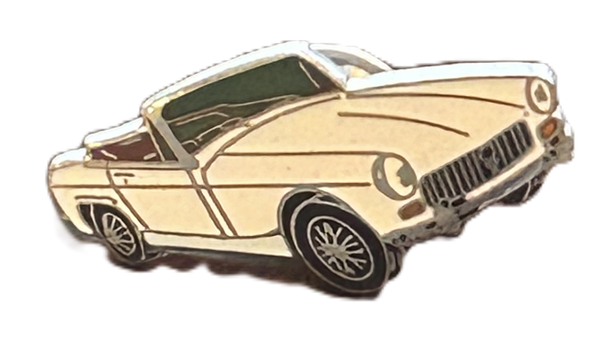 MG MIDGET WHITE LAPEL PIN ENAMEL / HAT JACKET PIN