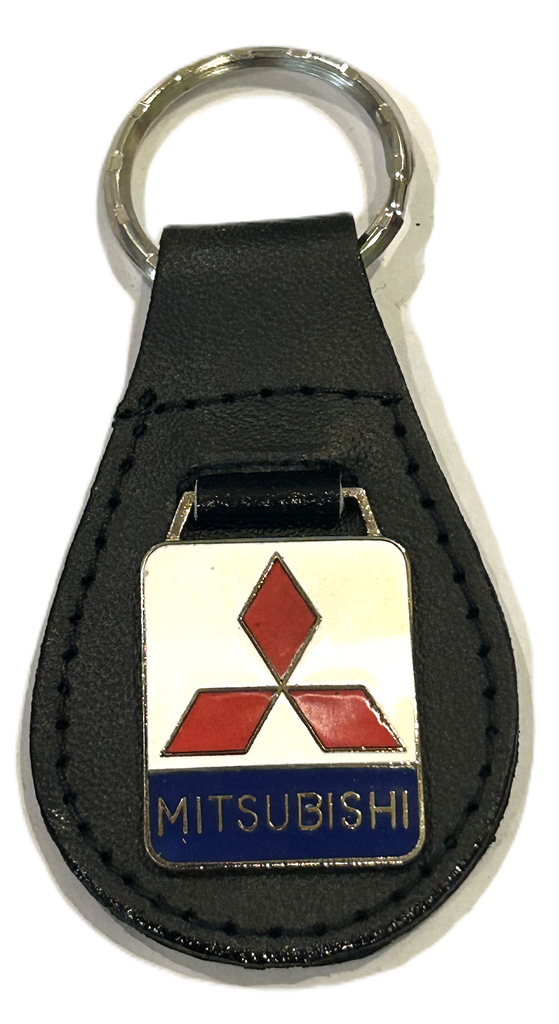 MITSUBISHI NOS LEATHER KEY FOB