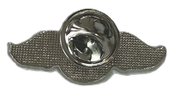 MORGAN SILVER/BLACK LAPEL PIN ENAMEL / HAT JACKET PIN