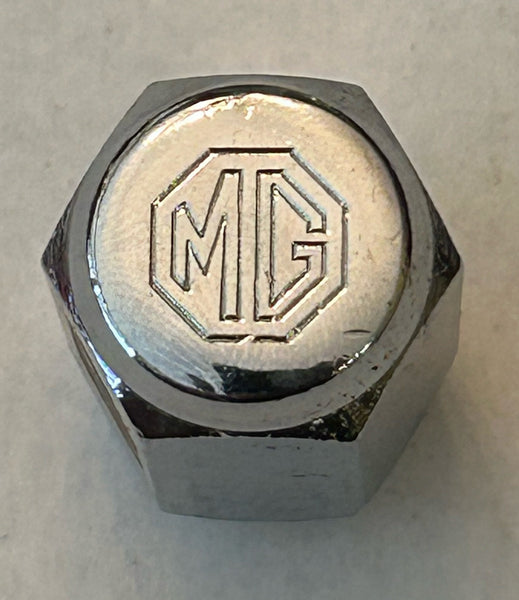 CHROME LUG NUT WITH CREST MGB 1962-1980 ROSTYLE WHEEL TYPE MOSS 264-985