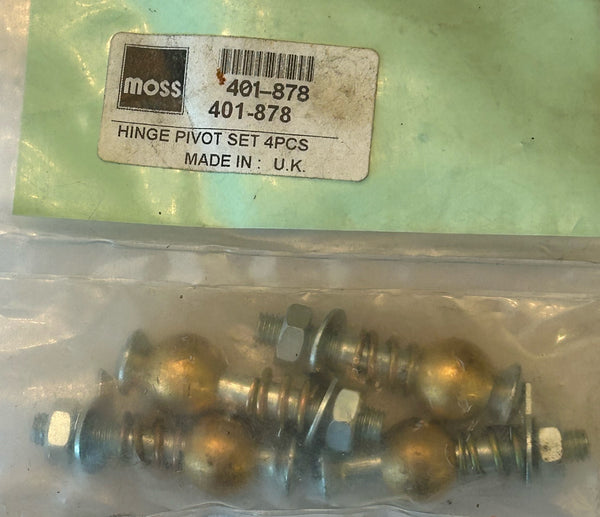 MGTC DOOR HINGE PIVOT BOLT SET WITH BALL MOSS 401-878