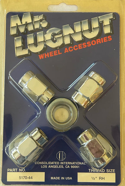 MR LUG NUT 5170-44 SET OF 4 LUG NUTS 1/2 RH MODULAR MAG TYPE