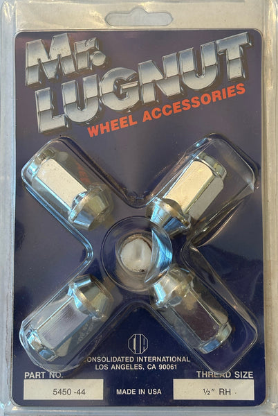 MR LUG NUT 5450-44 SET OF 4 LUG NUTS 1/2 RH