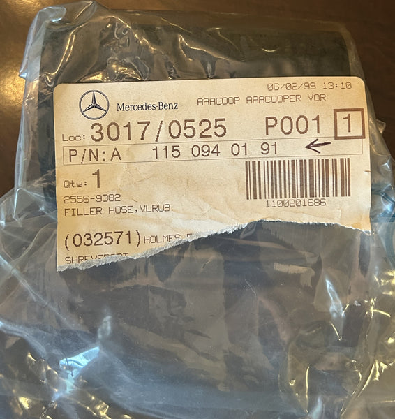 MERCEDES filler hose VLRUB 115 094 01 91