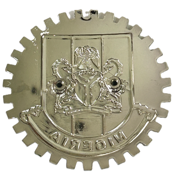 NIGERIA FLAG CAR GRILLE BADGE EMBLEM