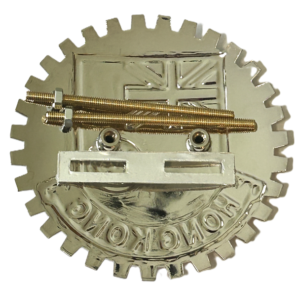 OLD HONG KONG FLAG CAR GRILLE BADGE - FLAG OF HONG KONG EMBLEM